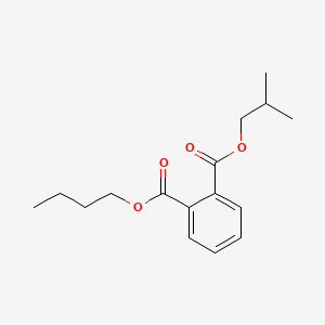 Chemical structure of Butyl isobutyl phthalate