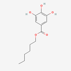 Chemical structure of Hexyl gallate