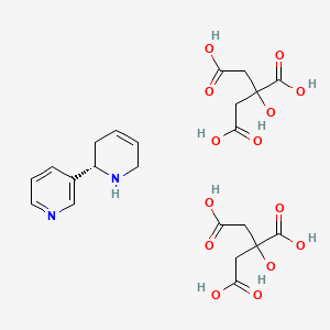 Chemical structure of Anatabine dicitrate