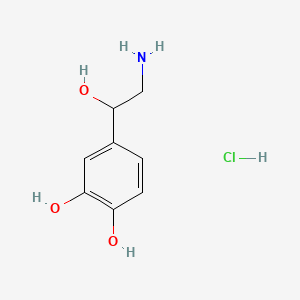 Chemical structure of DL-Norepinephrine hydrochloride