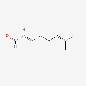 Chemical structure of Citral