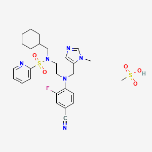 Chemical structure of FGTI-2734 mesylate