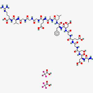 Chemical structure of Fibrinopeptide A, human TFA