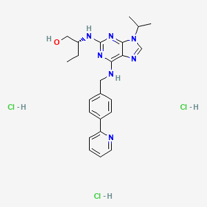 Chemical structure of (R)-CR8 trihydrochloride