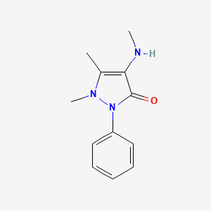 Chemical structure of 4-Methylamino antipyrine