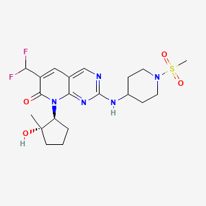 Chemical structure of (S)-Ebvaciclib