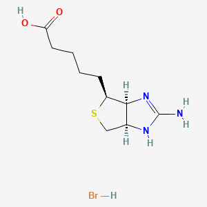 Chemical structure of 2-Iminobiotin hydrobromide