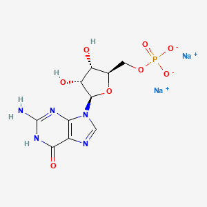 Chemical structure of Disodium 5'-guanylate