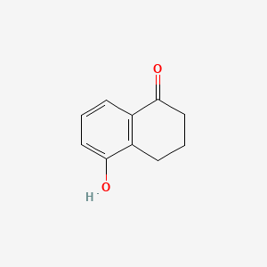 Chemical structure of 5-Hydroxy-1-tetralone