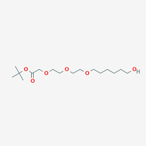 Chemical structure of Boc-C1-PEG3-C4-OH