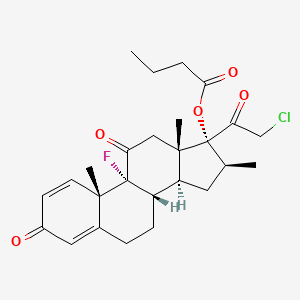 Chemical structure of Clobetasone butyrate