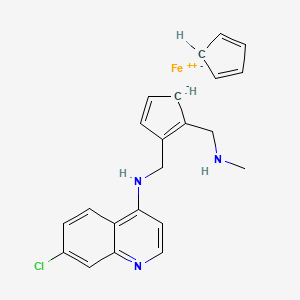 Chemical structure of Desmethyl ferroquine