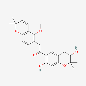 Chemical structure of Dihydromunduletone
