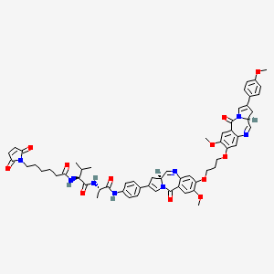 Chemical structure of MC-Val-Ala-PBD