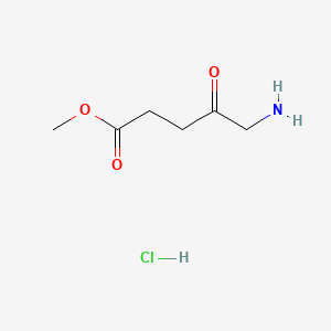 Chemical structure of Methyl aminolevulinate hydrochloride