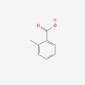 Chemical structure of o-Toluic acid