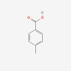 Chemical structure of p-Toluic acid