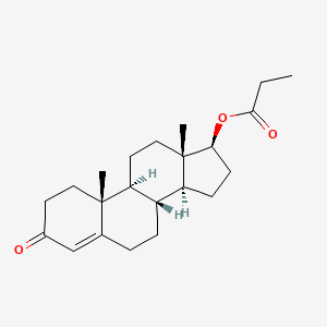 Chemical structure of Testosterone Propionate