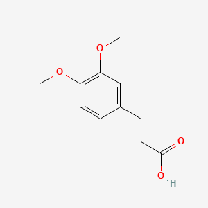 Chemical structure of 3-(3,4-Dimethoxyphenyl)propanoic acid