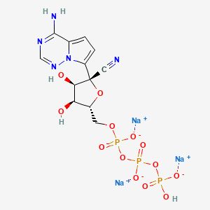 Chemical structure of GS-443902 trisodium