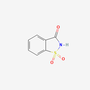 Chemical structure of Saccharin