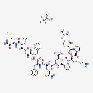 Chemical structure of Substance P TFA