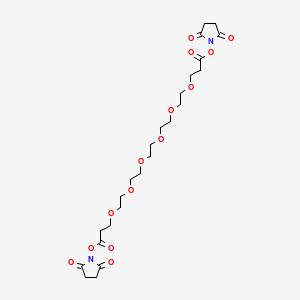 Chemical structure of Bis-PEG6-NHS ester