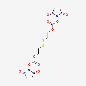 Chemical structure of NHS-PEG1-SS-PEG1-NHS