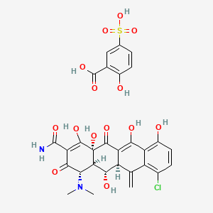 Chemical structure of Meclocycline sulfosalicylate