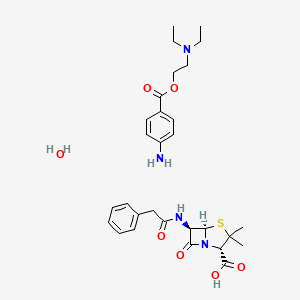Chemical structure of Penicillin G Procaine