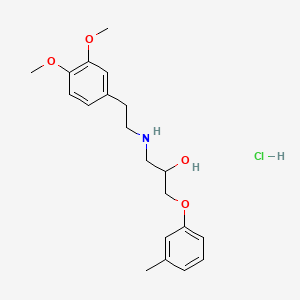 Chemical structure of Bevantolol hydrochloride