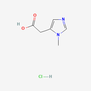 Chemical structure of Pi-Methylimidazoleacetic acid hydrochloride