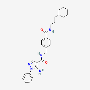 Chemical structure of SR-318