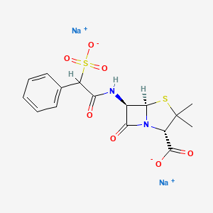 Chemical structure of Sulbenicillin Sodium