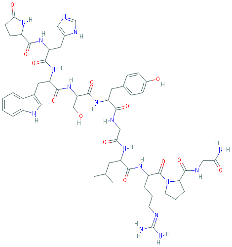 Chemical structure of Luteinizing hormone (human)