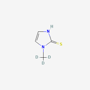 Chemical structure of Methimazole D3