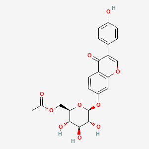 Chemical structure of 6"-O-Acetyldaidzin
