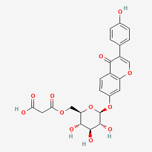 Chemical structure of 6"-O-Malonyldaidzin
