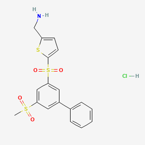 Chemical structure of CCT365623 hydrochloride
