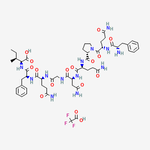 Chemical structure of Nucleoprotein (396-404) (TFA)