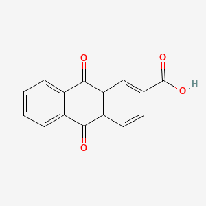 Chemical structure of 2-Anthraquinonecarboxylic acid