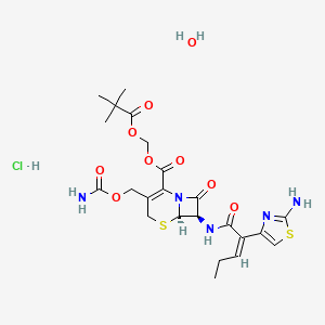 Chemical structure of Cefcapene pivoxil hydrochloride hydrate