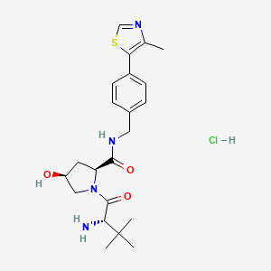 Chemical structure of (S,S,S)-AHPC hydrochloride
