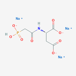 Chemical structure of Sparfosic acid trisodium