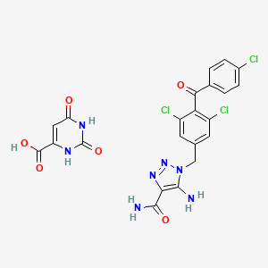 Chemical structure of Carboxyamidotriazole Orotate
