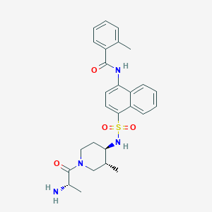 Chemical structure of ML604086