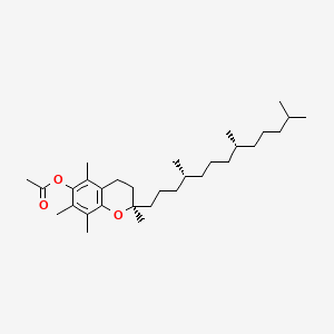 Chemical structure of D-α-Tocopherol acetate