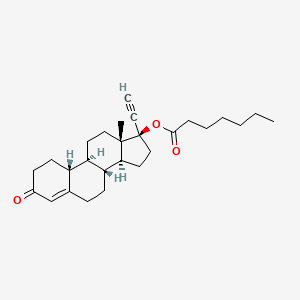 Chemical structure of Norethisterone enanthate