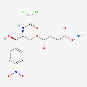 Chemical structure of Chloramphenicol succinate sodium