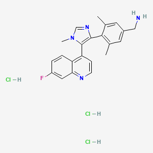 Chemical structure of BI-9321 trihydrochloride